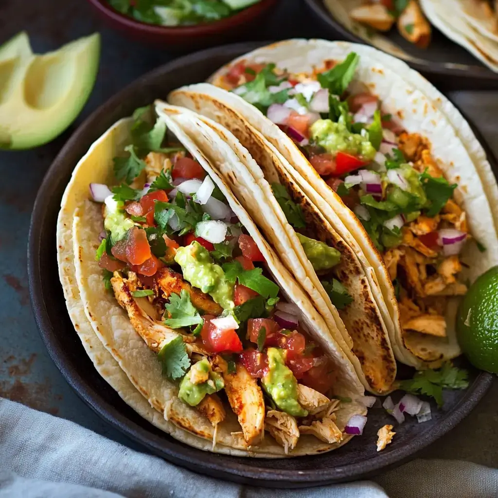 Chicken Tacos with Homemade Salsa