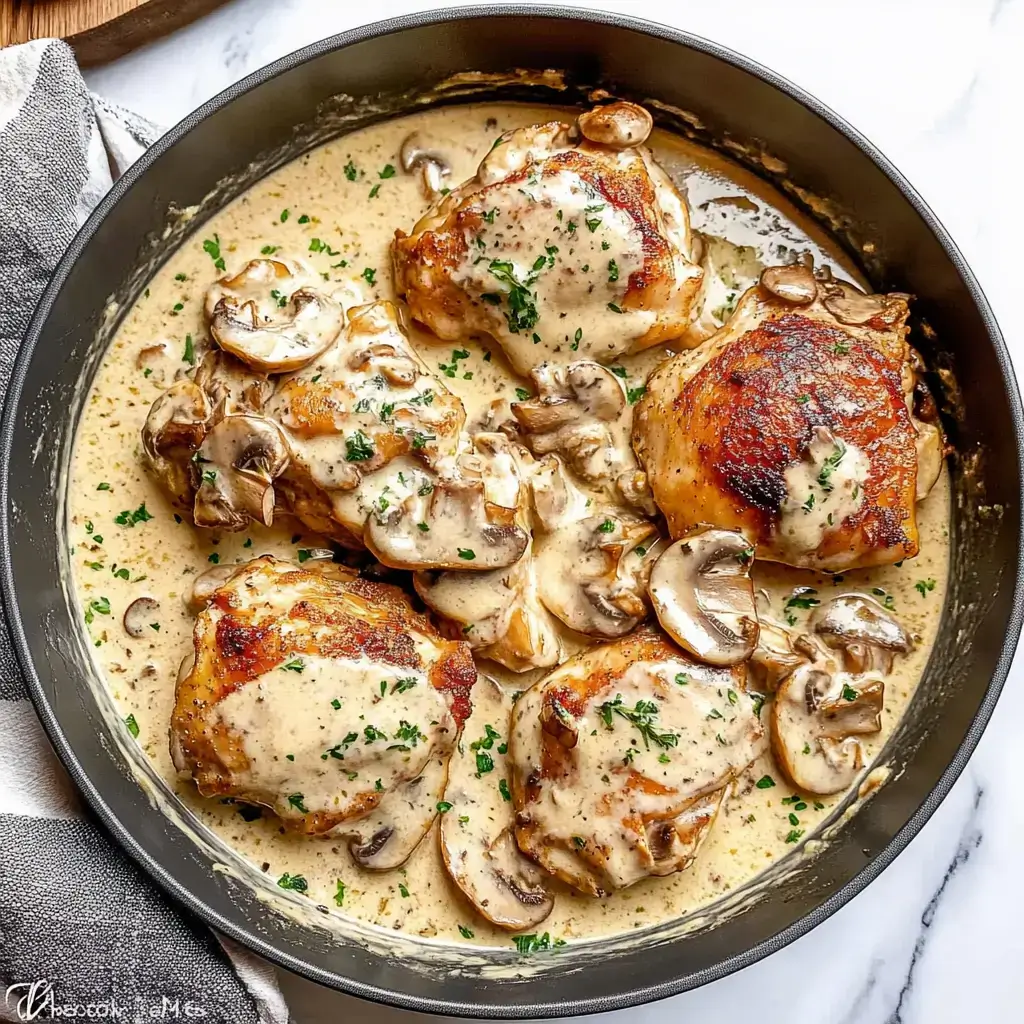 Creamy Mushroom Chicken Thighs