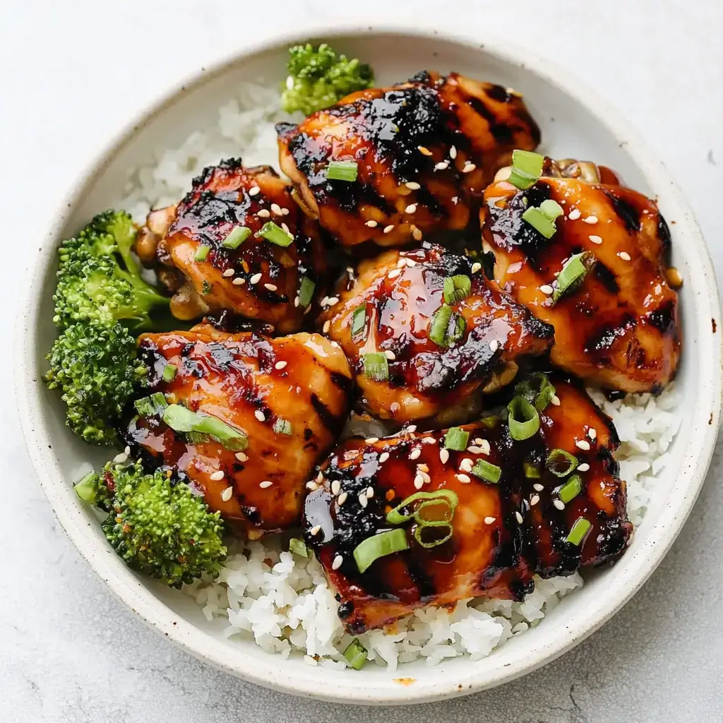 BBQ Honey Garlic Chicken Thighs